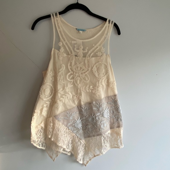 Free People Tops - Free People Tank Lace Detail Small